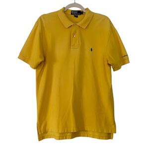 Polo Ralph Lauren Yellow Cotton Polo Shirt Men’s Medium